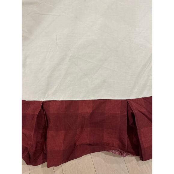 Vintage Croscill Home Serena Red Gold Floral Queen Comforter Shams Bed Skirt - Picture 12 of 15